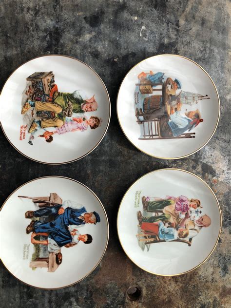 norman rockwell plates